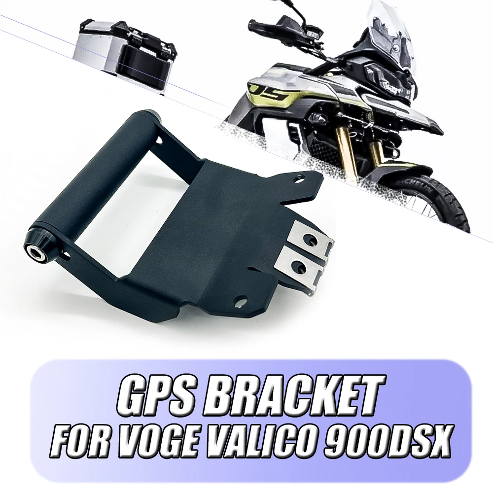 Supporto GPS Per Moto VOGE DS900X E Valico 900: Attacco Navigatore In Alluminio, Regolabile 12-22mm, Nero